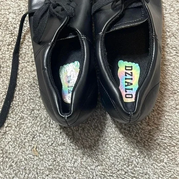 Black leather tap shoes - Picture 3 of 8